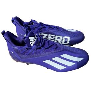 Adidas SM Adizero 21 NCAA Football Cleats Purple White Size 16 NEW WITH BOX